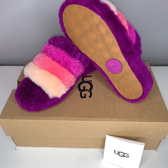 UGG Fluff Yeah Slide BERRYLICIOUS Multicolor - Picture 3 of 5